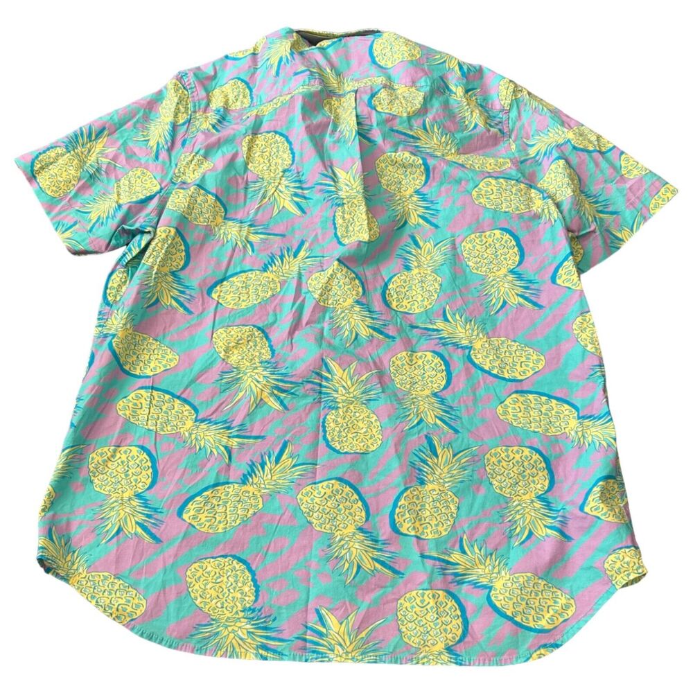 Chubbies Pineapple Friday Shirt‎ Mens Large Multicolor Short Sleeve Button Down - Picture 2 of 7